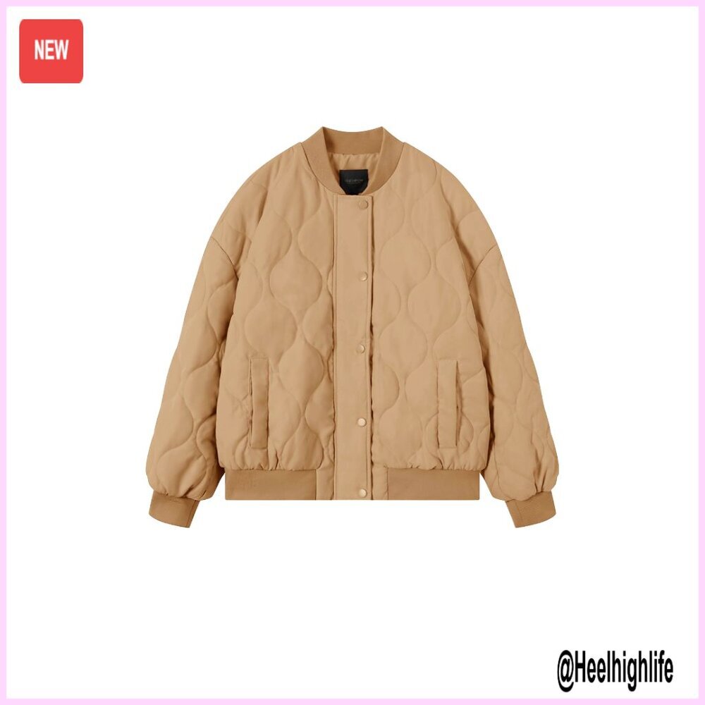 Women's Lightweight Puffer Jacket Full Zip Quilted Winter Coat